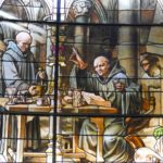 alchemists in stained glass