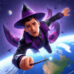 Wizard falling through space